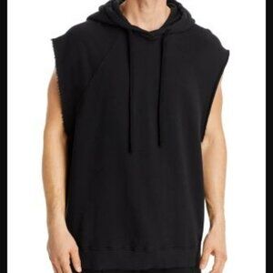 Thom/Krom Pullover Hoodie Vest Berlin Streetwear Organic Cotton Black NWT L